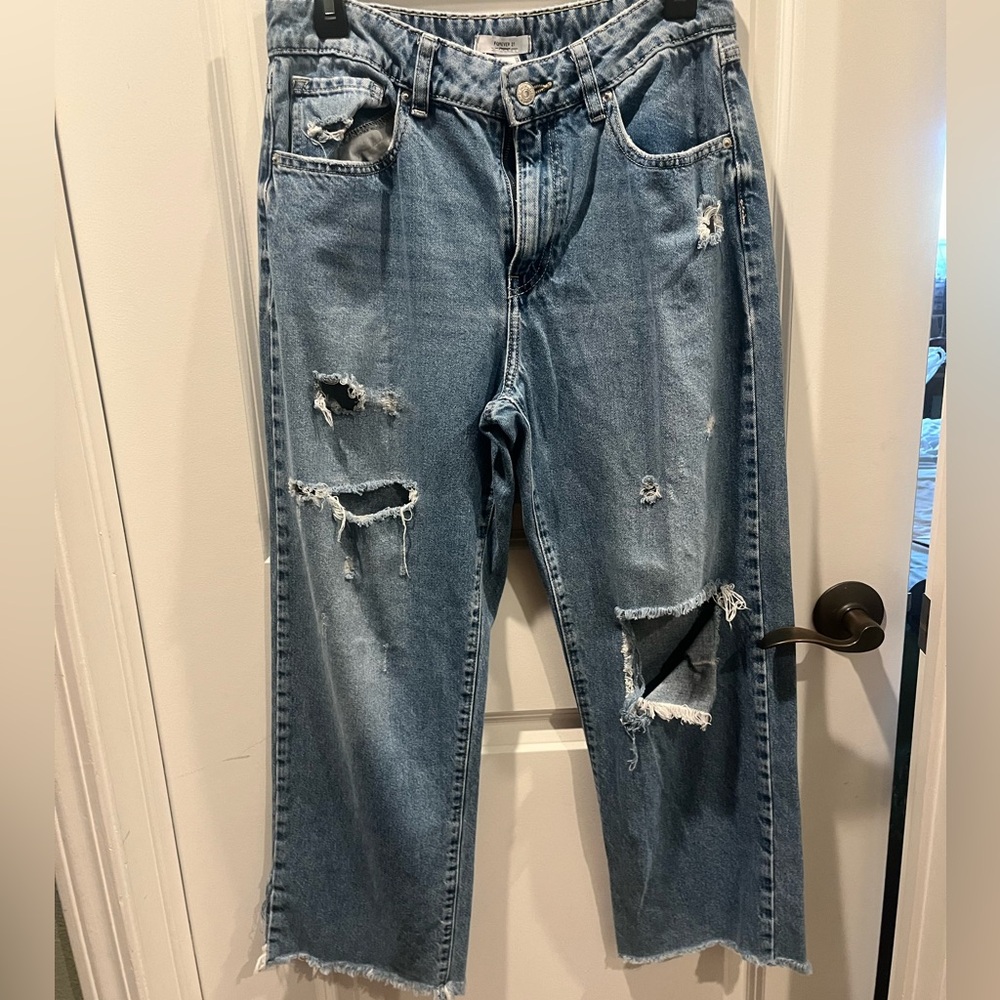 Forever 21 ripped jeans